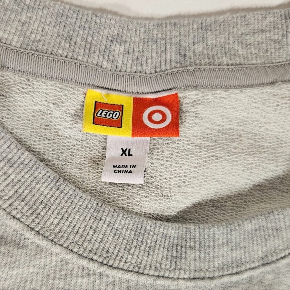 Lego Gray Sweatshirt with Colorful Minifigure Design - Picture 4 of 7